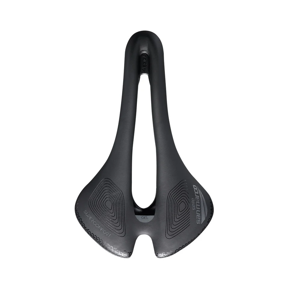 Selle SAN MARCO SHORTFIT 2.0 SUPERCOMFORT OPEN-FIT RACING L3 Largeur 155mm Rails Acier Xsilite - Image 3