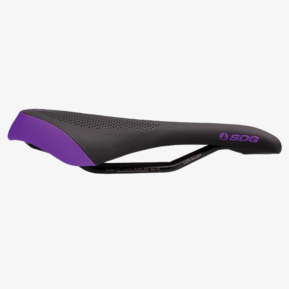Selle SDG ALLURE V2 Femme Rails Lux-Alloy Noir/Violet - Image 3