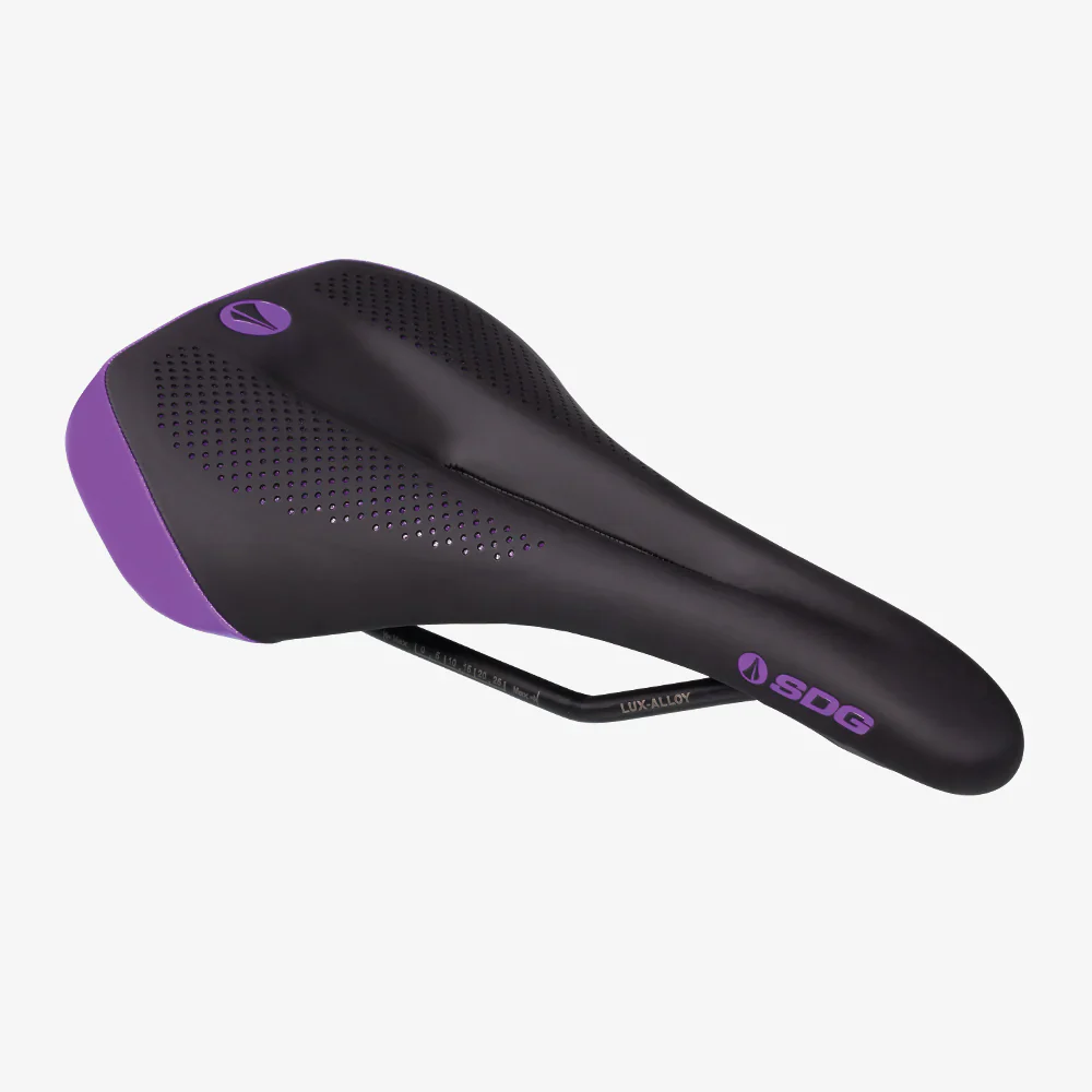 Selle SDG ALLURE V2 Femme Rails Lux-Alloy Noir/Violet - Image 4