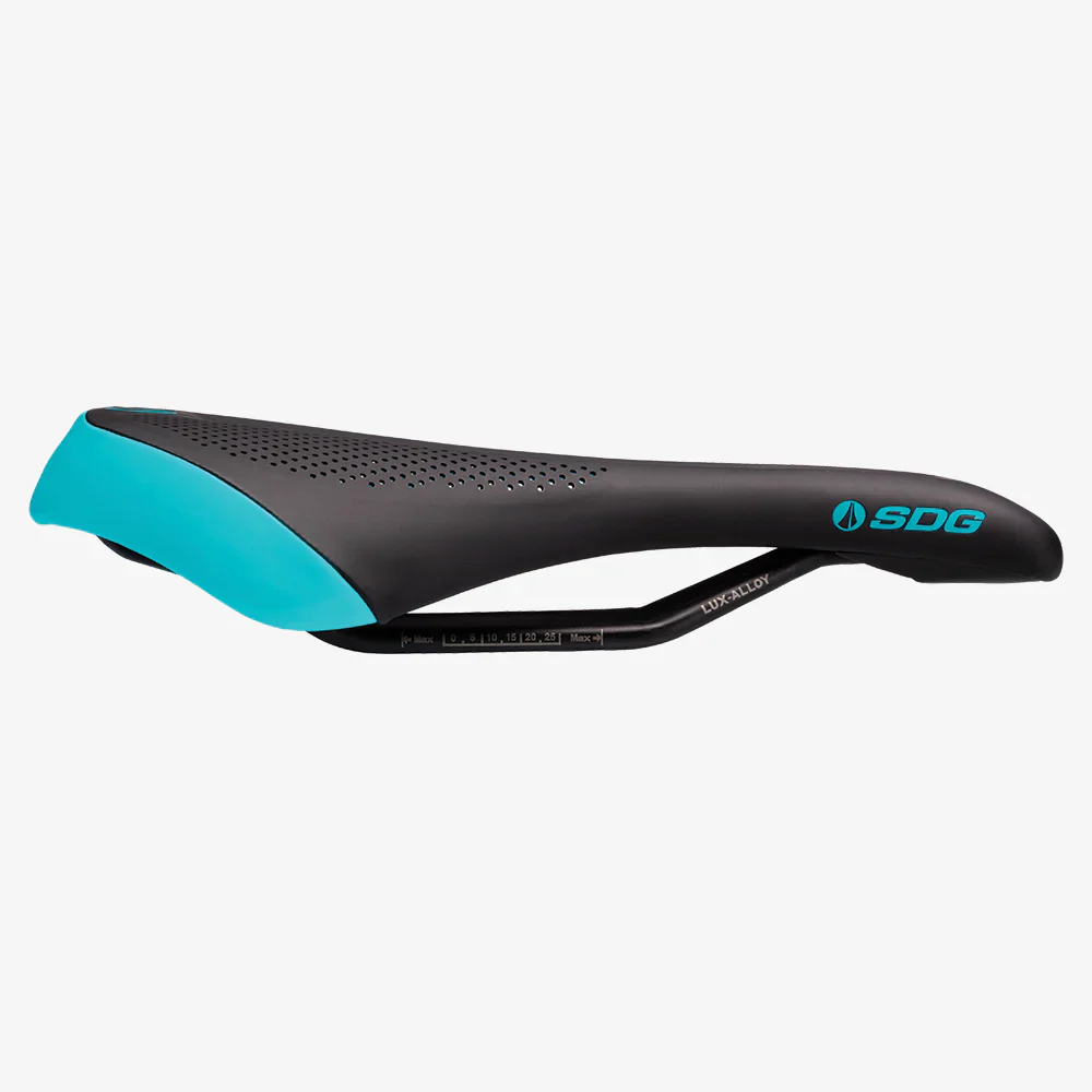 Selle SDG ALLURE V2 Femme-Rails Lux-Alloy Noir/Turquoise - Image 3