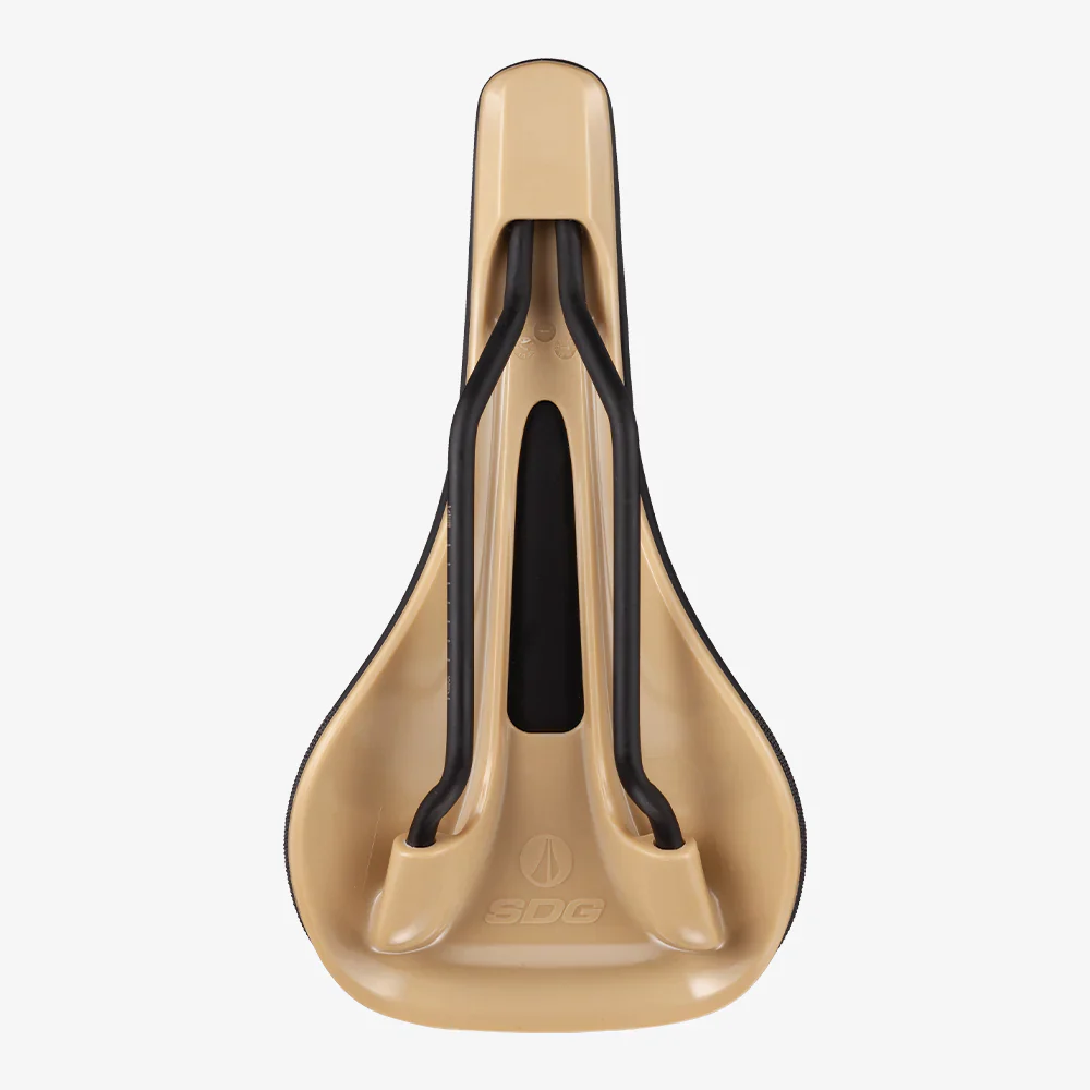 Selle SDG BEL-AIR V3 Rails Lux Alloy Noir/Beige - Image 4