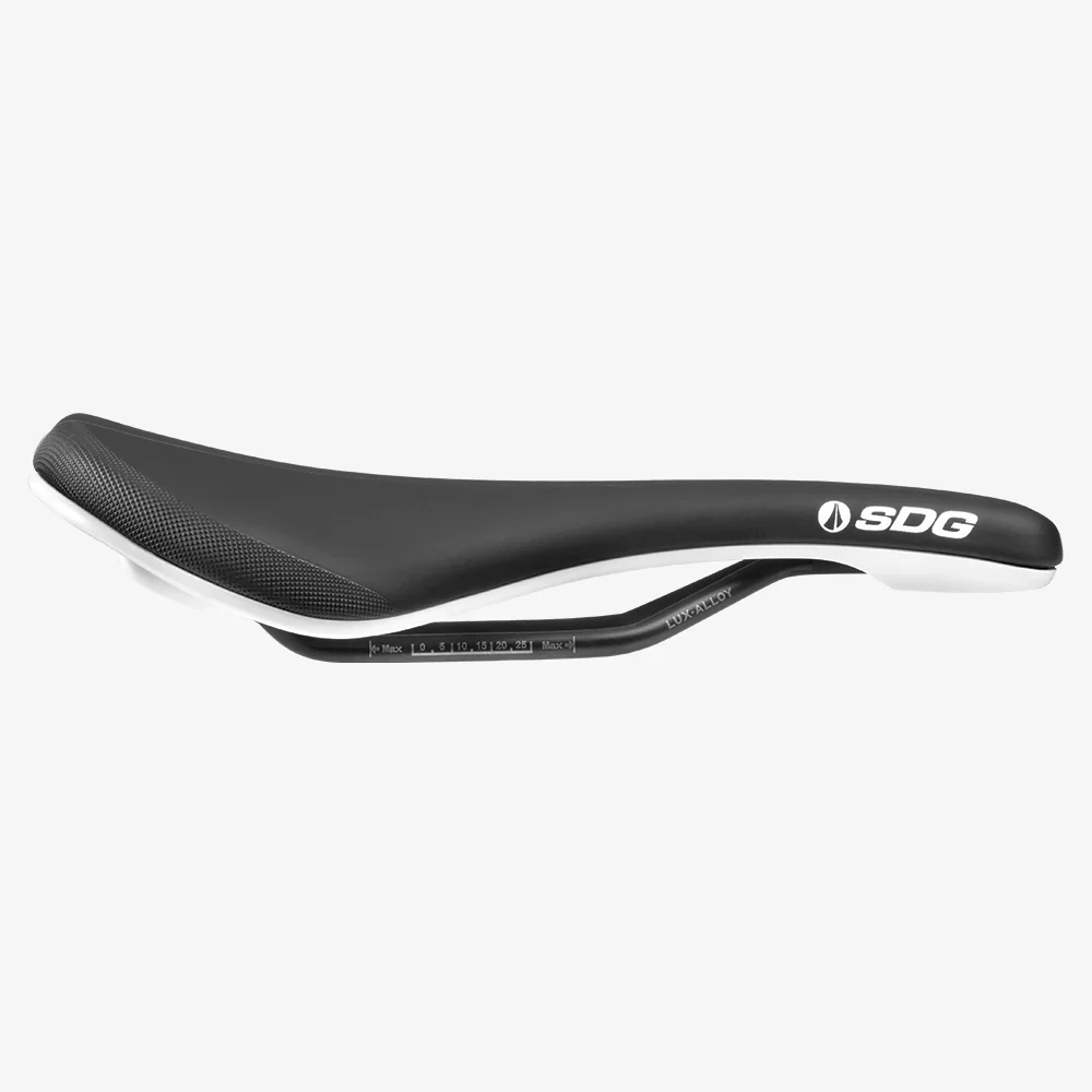 Selle SDG BEL-AIR V3 Rails Lux Alloy Noir/Blanc - Image 3