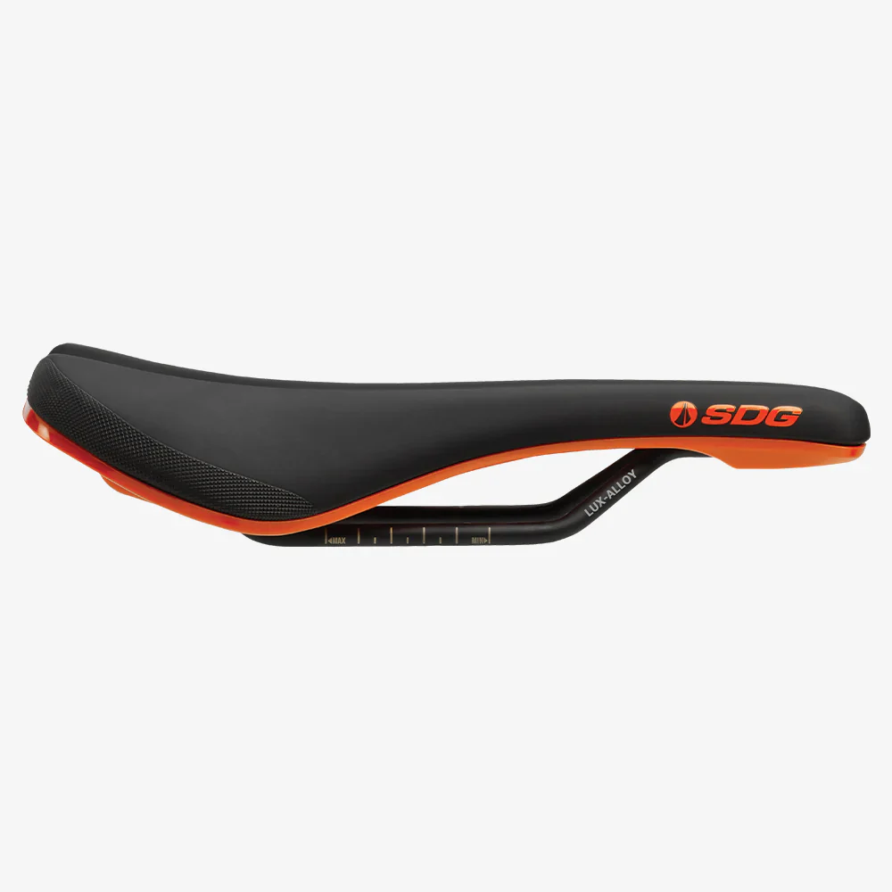 Selle SDG BEL-AIR V3 Rails Lux Alloy Noir/Orange - Image 3