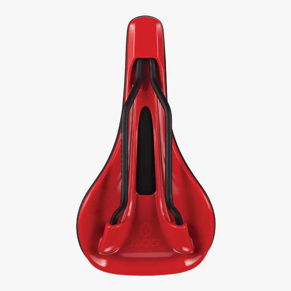 Selle SDG BEL-AIR V3 Rails Lux Alloy Noir/Rouge - Image 4