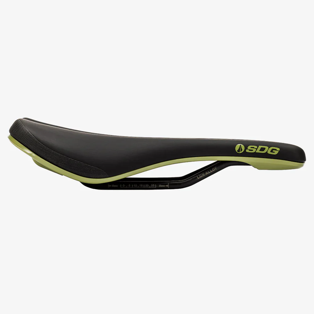 Selle SDG BEL-AIR V3 Rails Lux Alloy Noir/Vert - Image 3