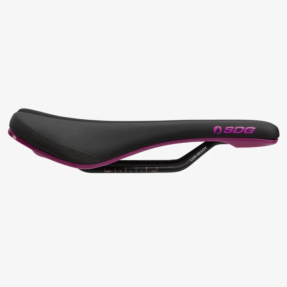 Selle SDG BEL-AIR V3 Rails Lux Alloy Noir/Violet - Image 3