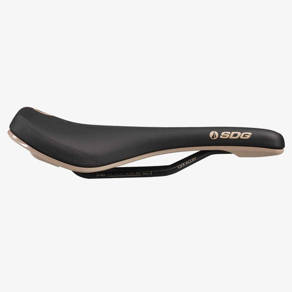 Selle SDG BEL-AIR V3 MAX Rails Lux-Alloy Noir/Beige - Image 3