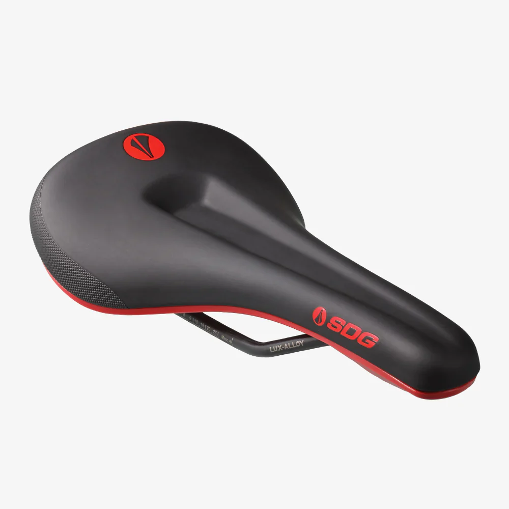 Selle SDG BEL-AIR V3 MAX Rails Lux-Alloy Noir/Rouge - Image 5
