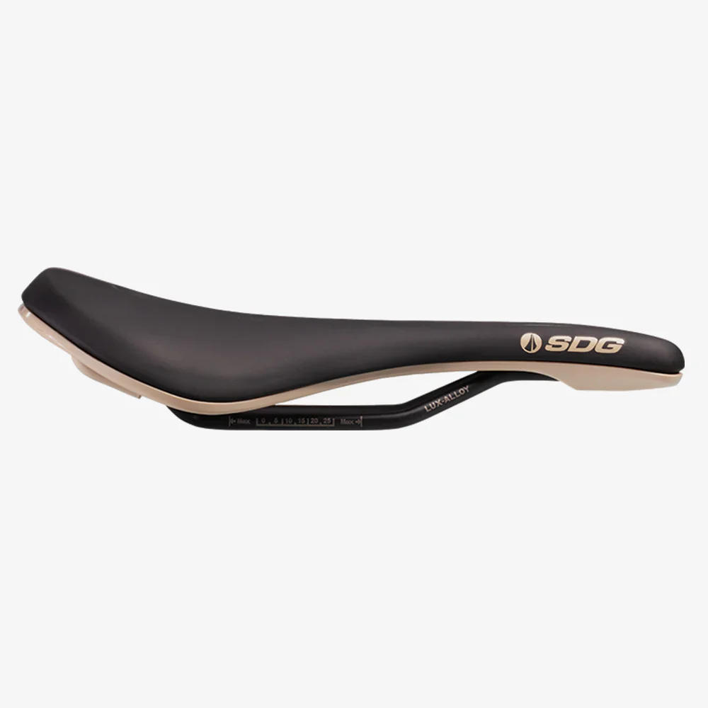 Selle SDG BEL-AIR V3 OVERLAND Rails Lux-Alloy Noir/Beige - Image 3