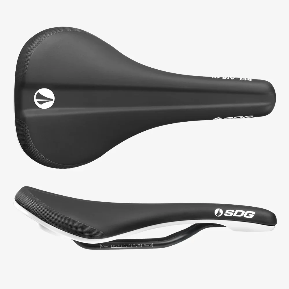 Selle SDG BEL-AIR V3 Rails Acier Noir/Blanc