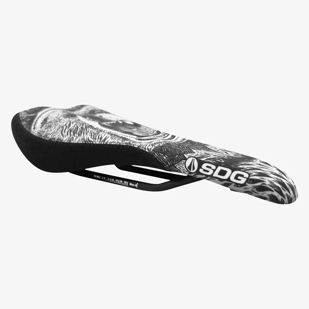 Selle SDG OSO RADAR MTN Rails Lux-Alloy Noir/Blanc - Image 3