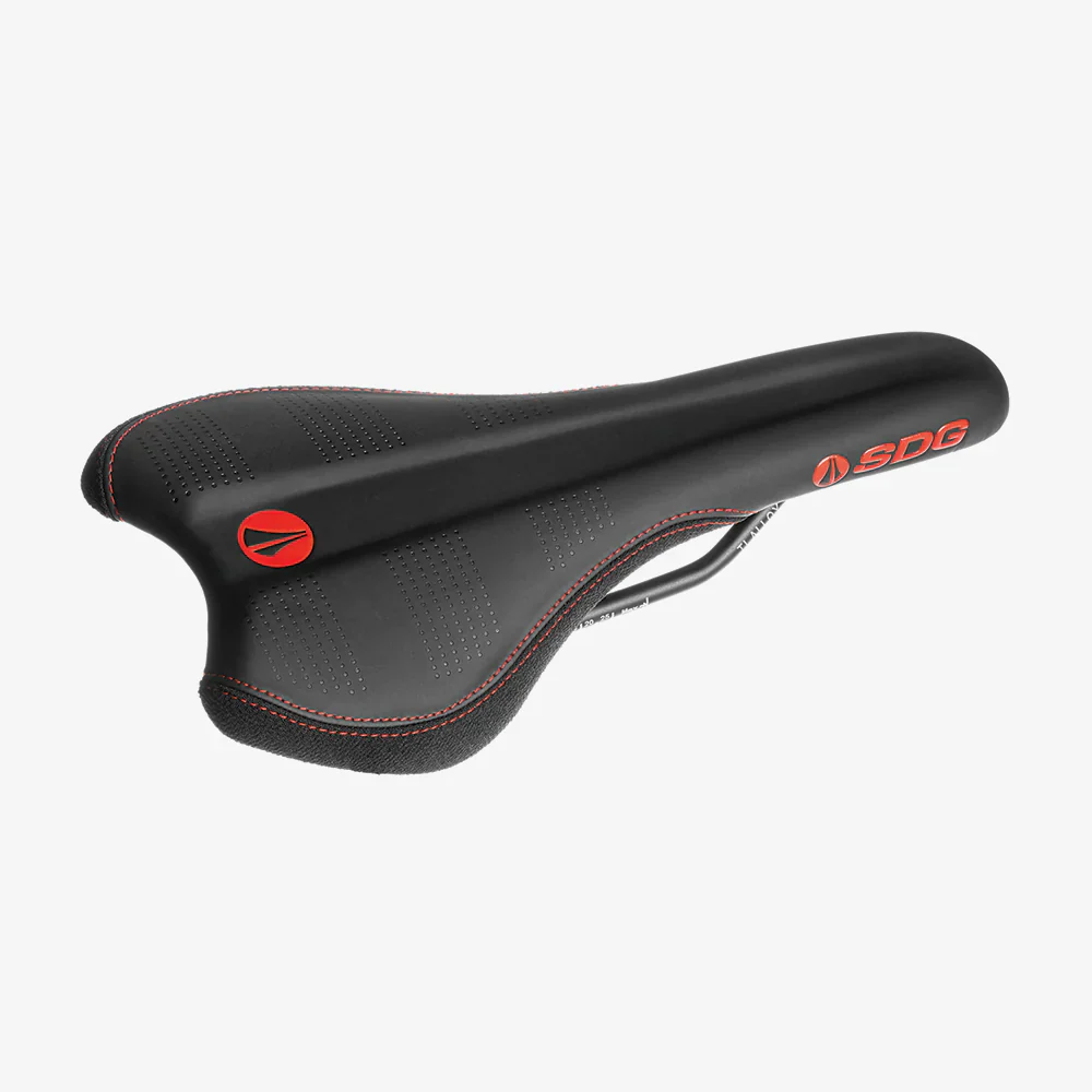 Selle SDG RADAR MTN Rails Titane-Alu Noir/Rouge - Image 3