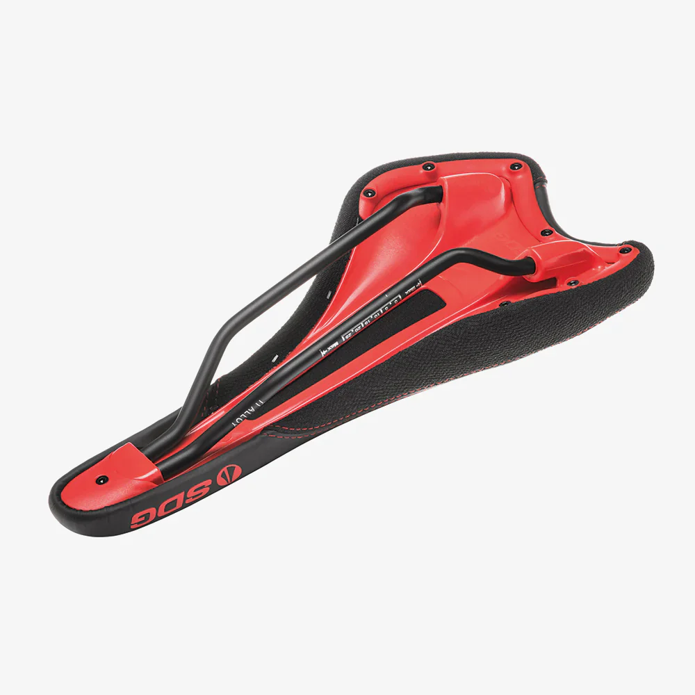 Selle SDG RADAR MTN Rails Titane-Alu Noir/Rouge - Image 6