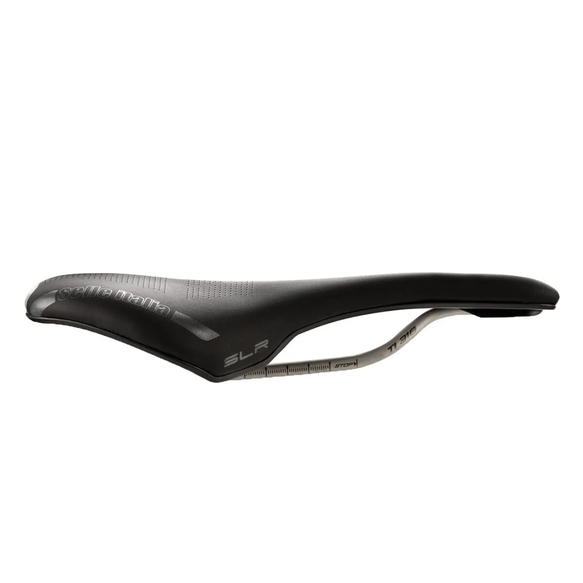 Selle SELLE ITALIA SLR BOOST GRAVEL SUPERFLOW S Rails Ti316 Noir - Image 2