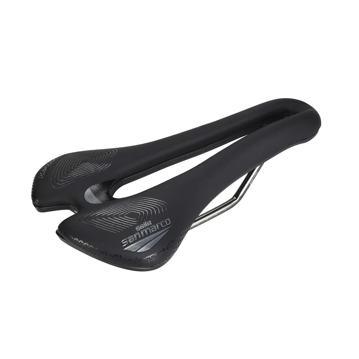 Selle SELLE SAN MARCO APSIDE SHORT SUPERCOMFORT OPEN-FIT RACING 139mm Rails Manganèse - Image 2