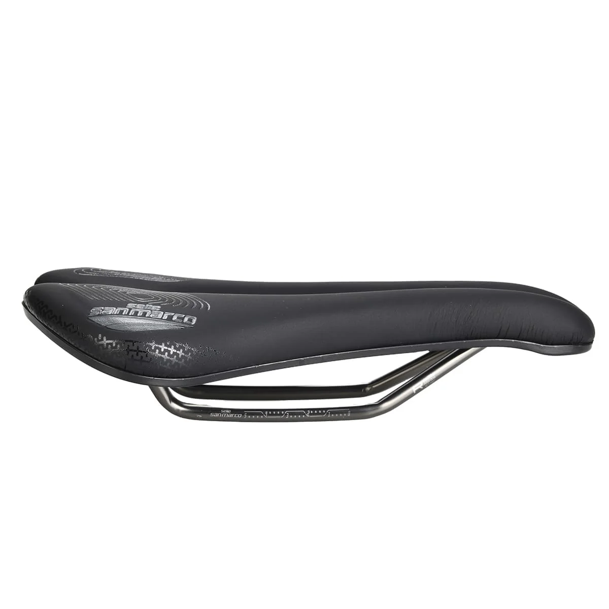 Selle SELLE SAN MARCO APSIDE SHORT SUPERCOMFORT OPEN-FIT RACING 139mm Rails Manganèse - Image 3