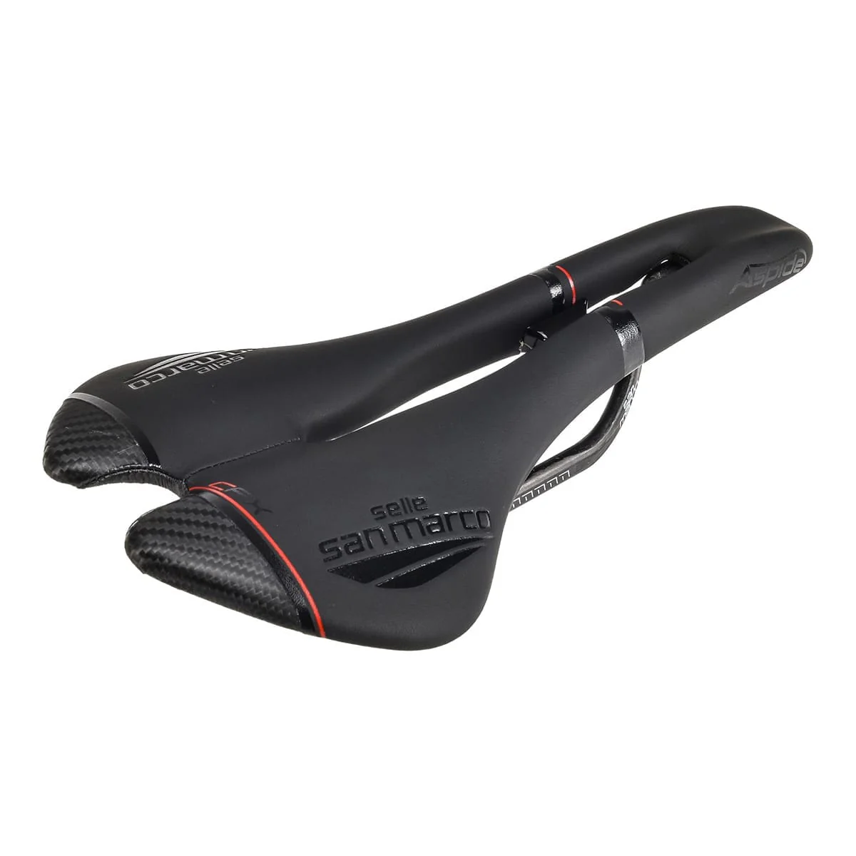 Selle SAN MARCO ASPIDE CARBON FX OPEN FIT WIDE Rails Carbone Noir - Image 3