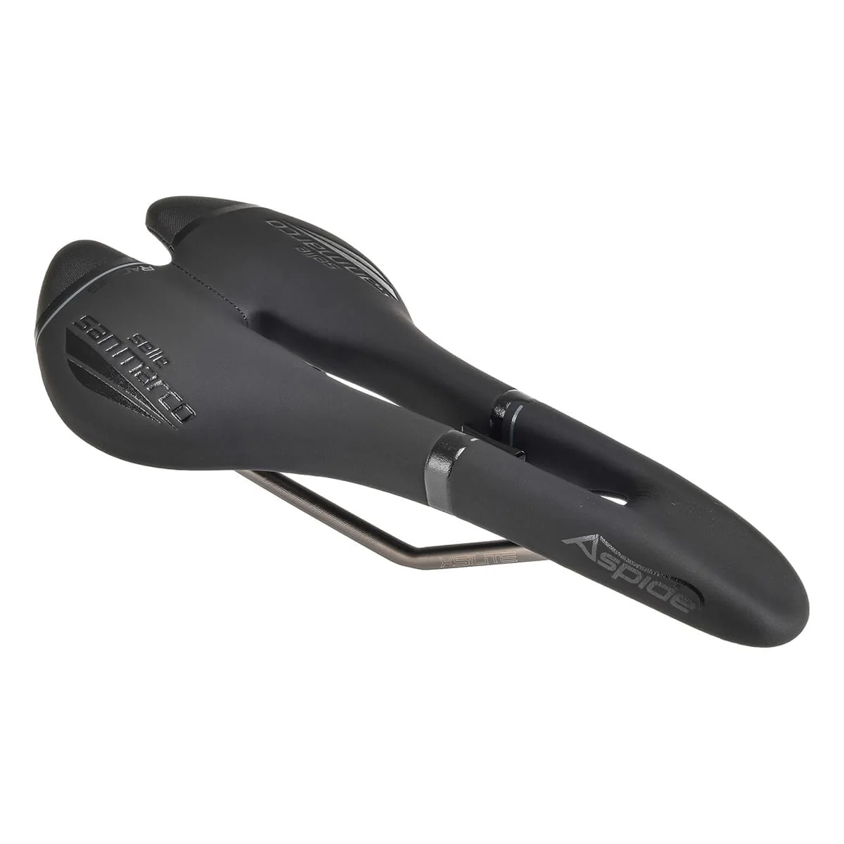 Selle SAN MARCO ASPIDE RACING OPEN FIT NARROW Rails Xsilite Noir