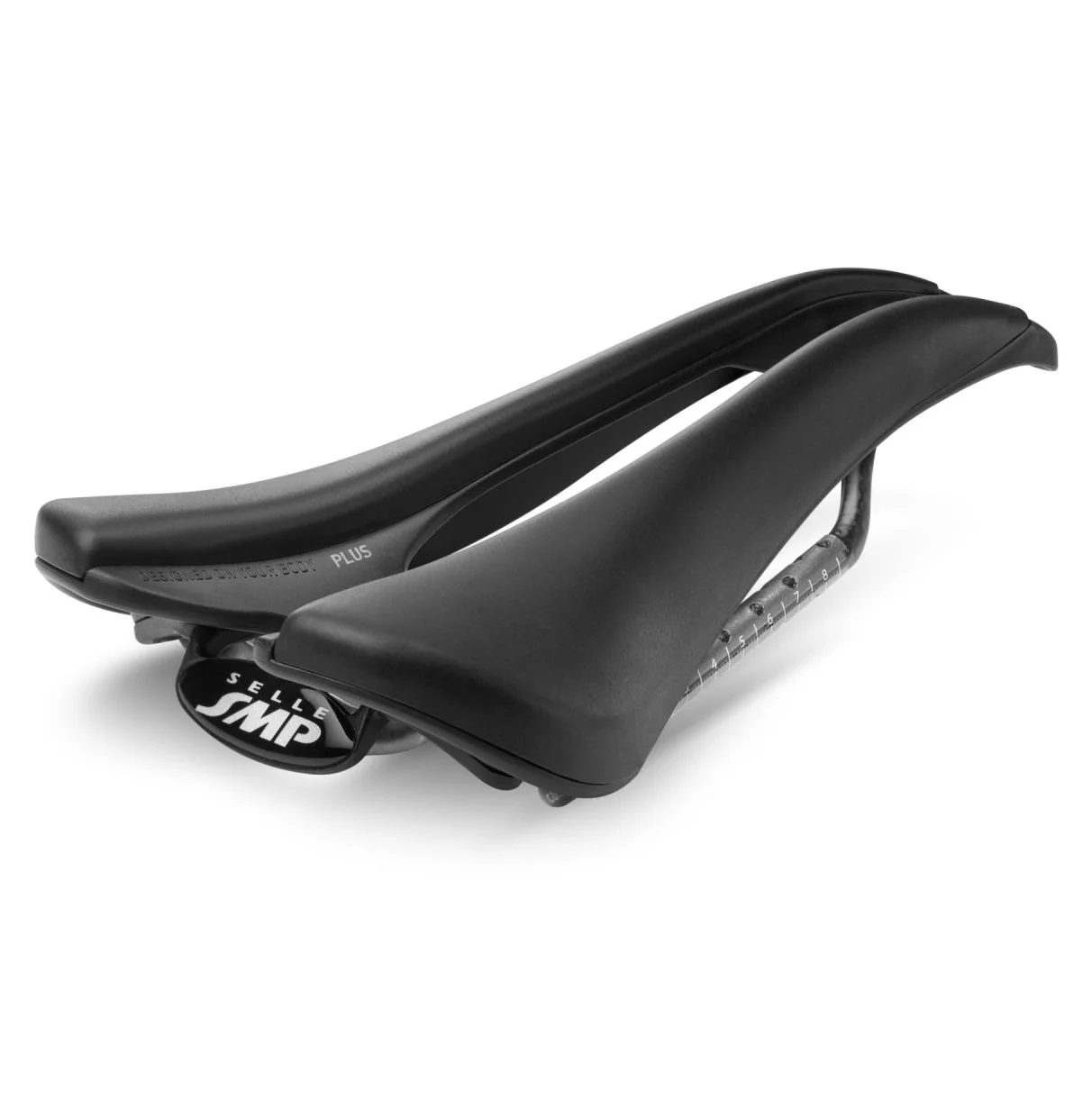 Selle SMP EVO PLUS Largeur 140mm Rails Carbone Noir