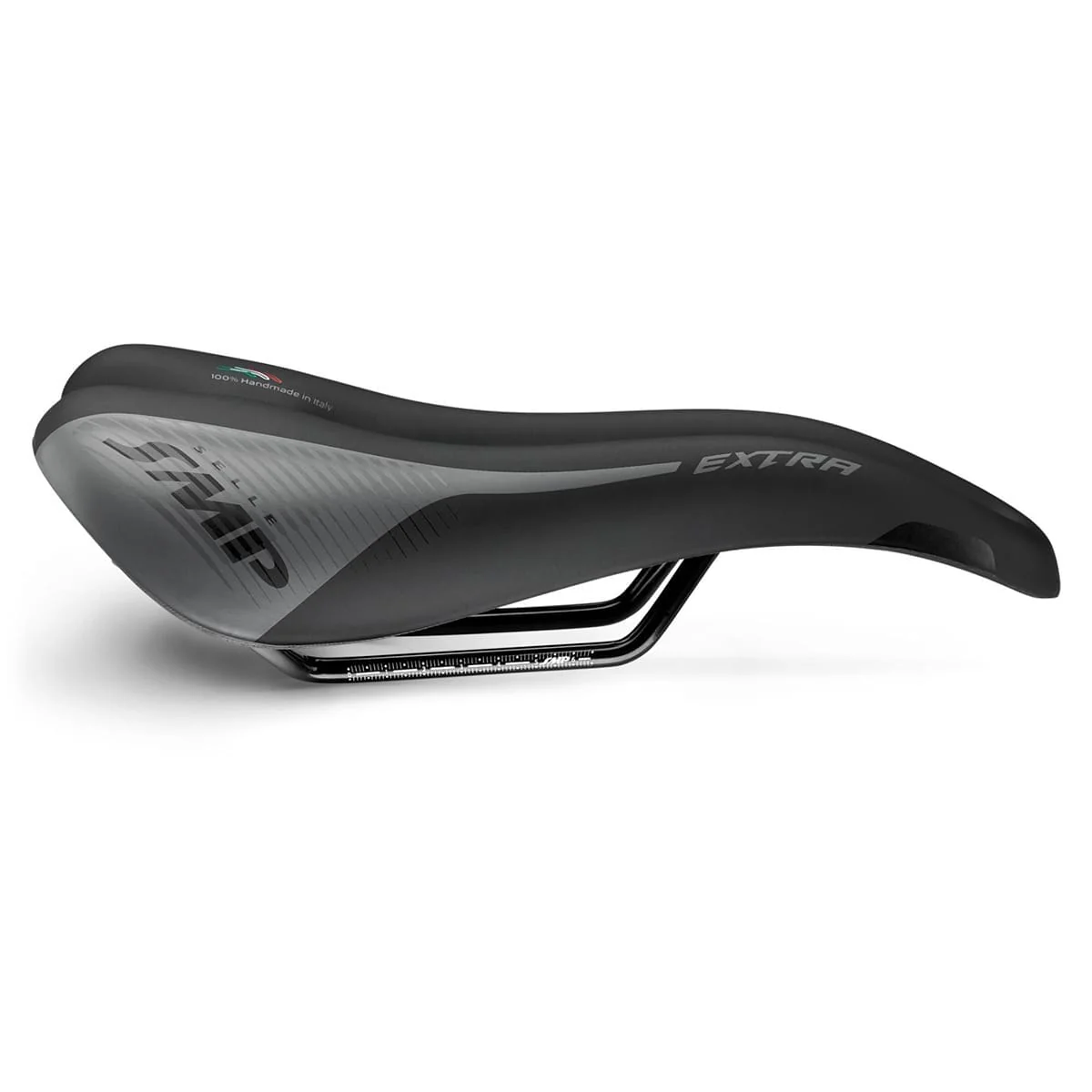 Selle SMP EXTRA Largeur 140mm Rails Acier Noir - Image 2
