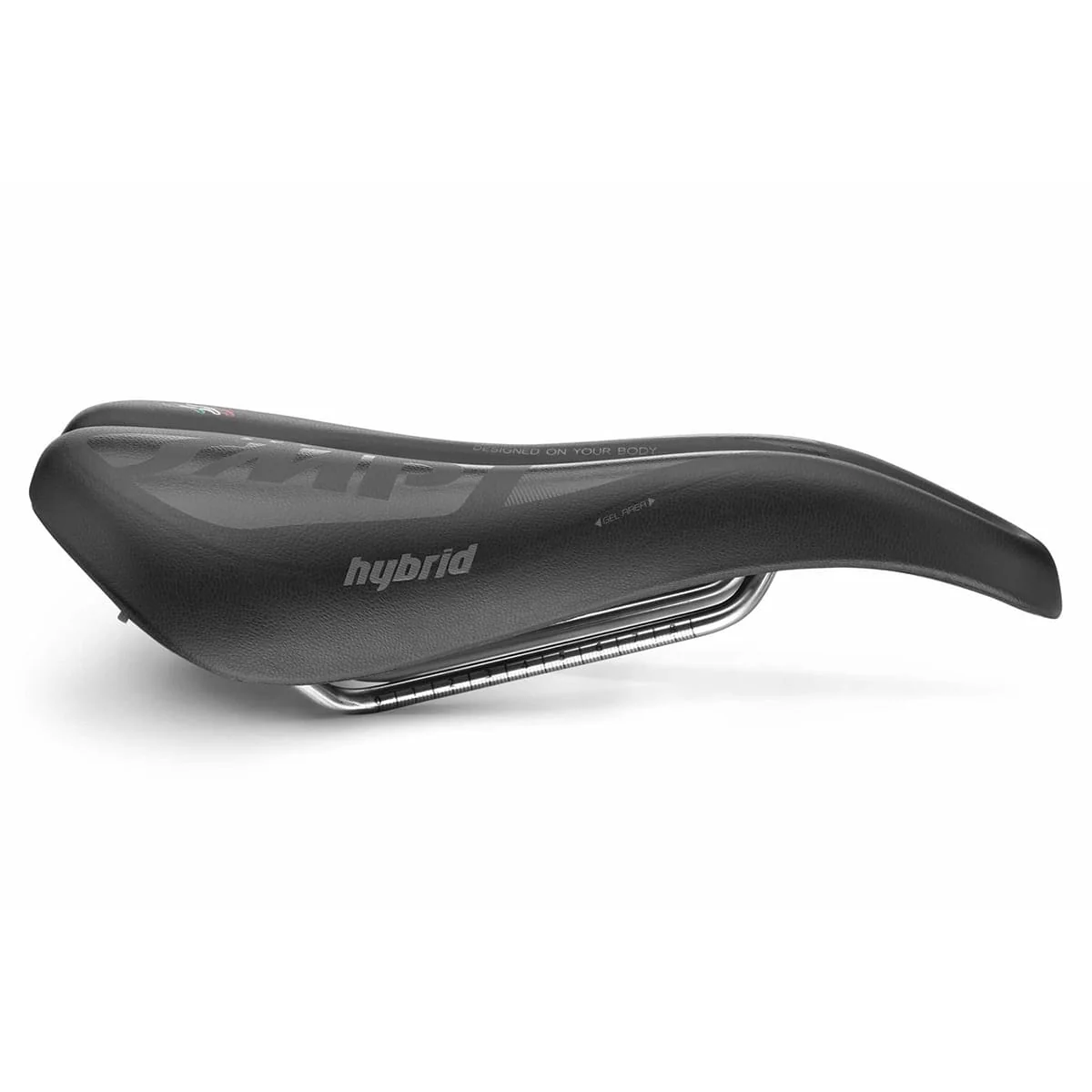 Selle SMP HYBRIDE GEL Largeur 140mm Rails Acier Noir
