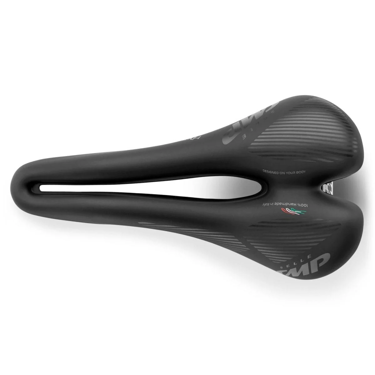 Selle SMP HYBRIDE Largeur 140mm Rails Acier Noir - Image 3