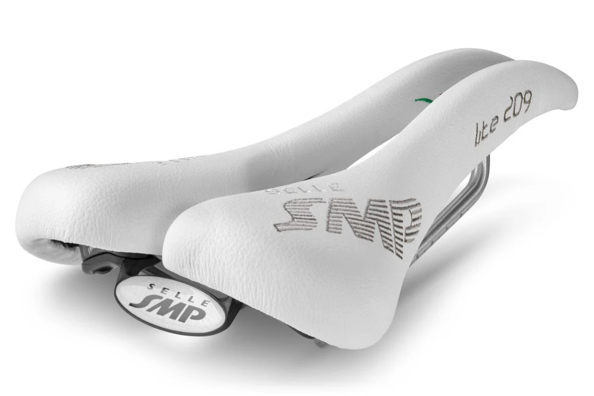 Selle SMP LITE 209 Largeur 139mm Rails Inox Blanc - Image 2