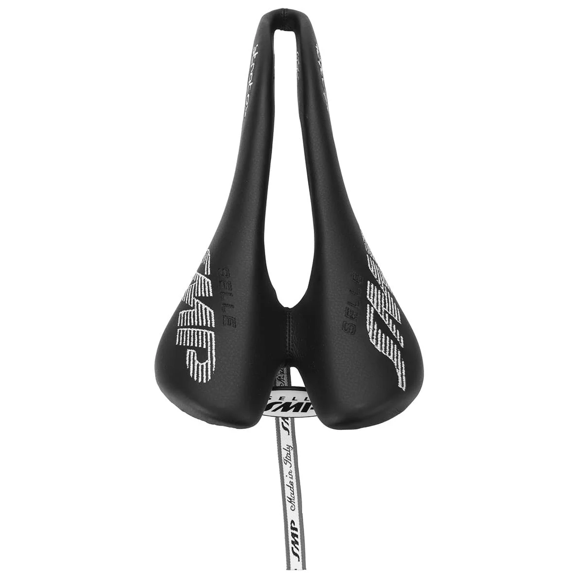 Selle SMP STRATOS Cuir Rails Inox Noir - Image 4