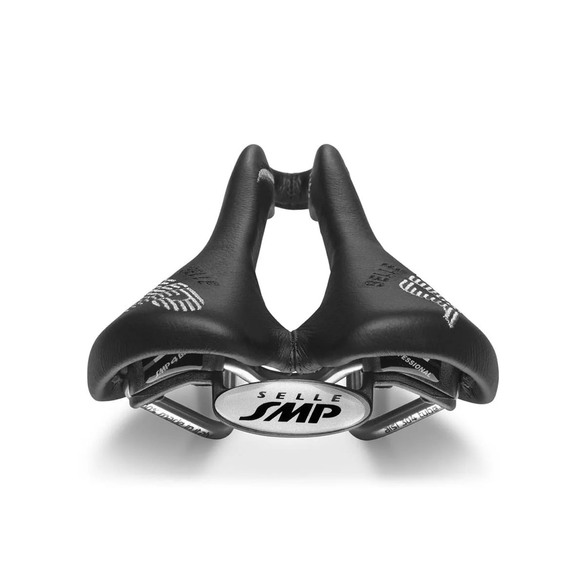 Selle SMP STRATOS Cuir Rails Inox Noir - Image 6