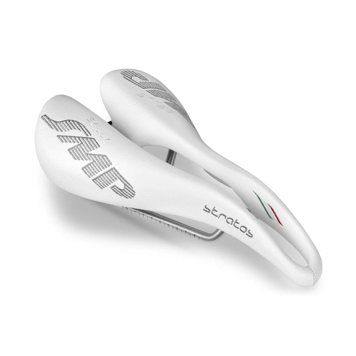 Selle SMP STRATOS Cuir Rails Inox Noir - Image 7