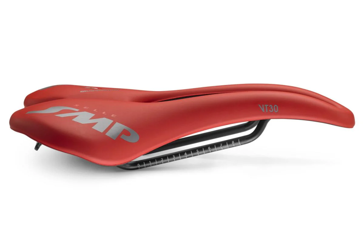 Selle SMP VT30 Largeur 155mm Rails Acier Rouge - Image 2