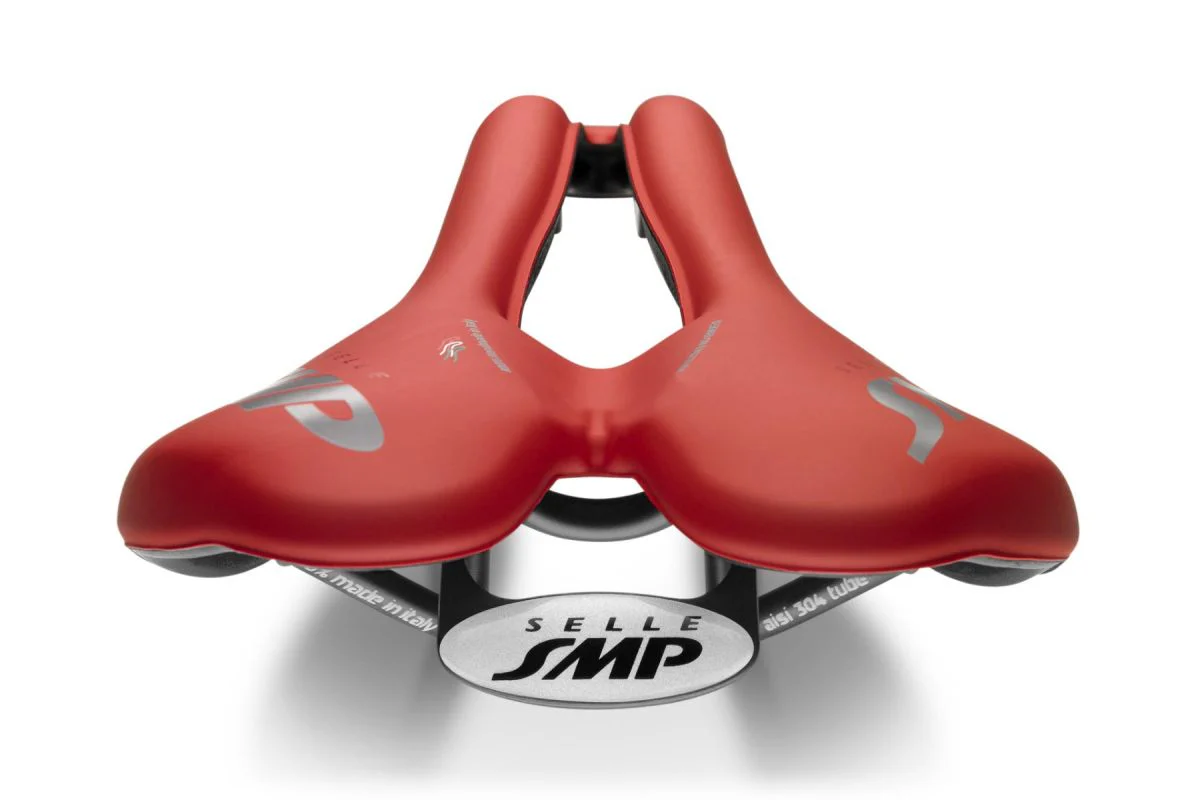 Selle SMP VT30 Largeur 155mm Rails Acier Rouge - Image 4