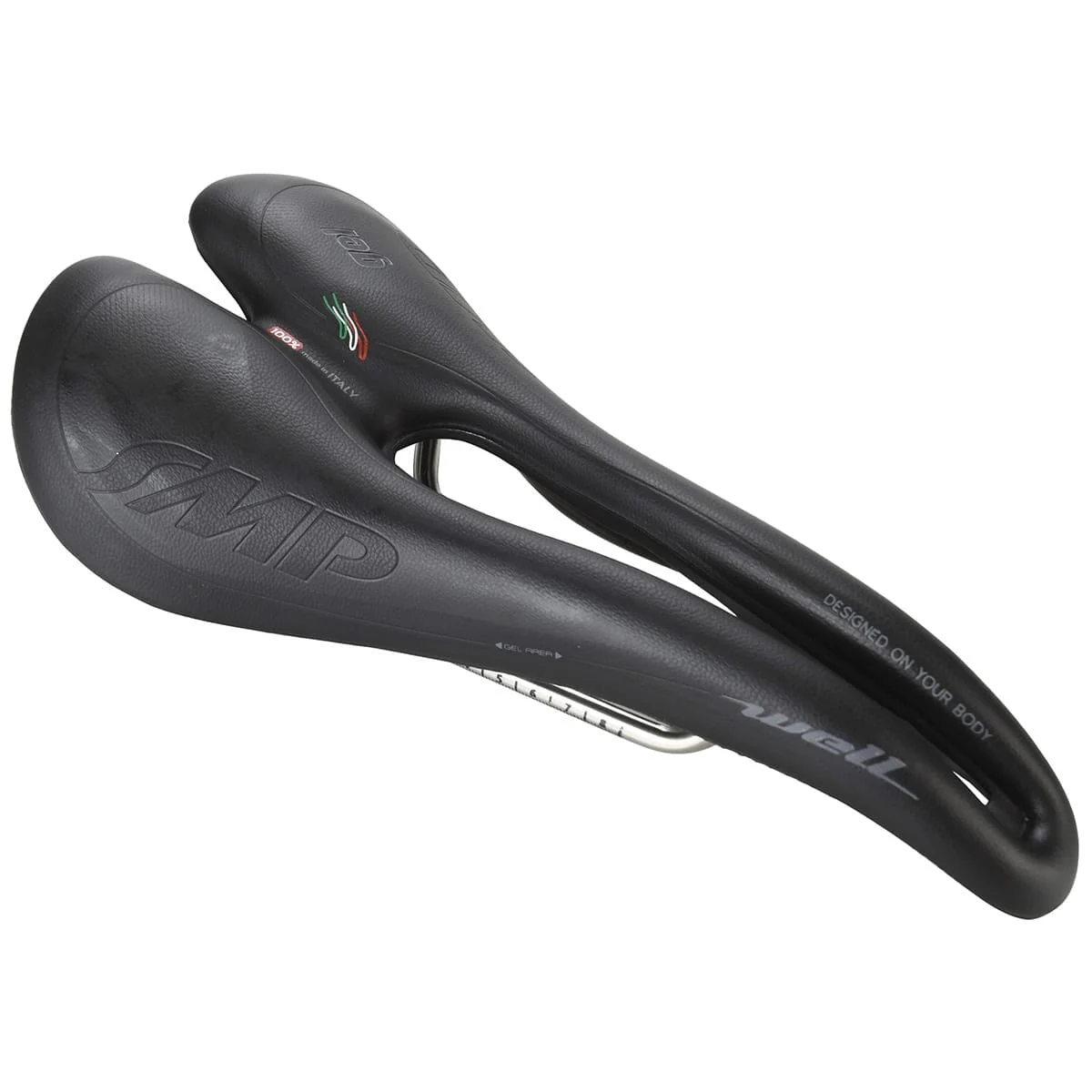 Selle SMP WELL GEL Largeur 144mm Rails Acier Noir