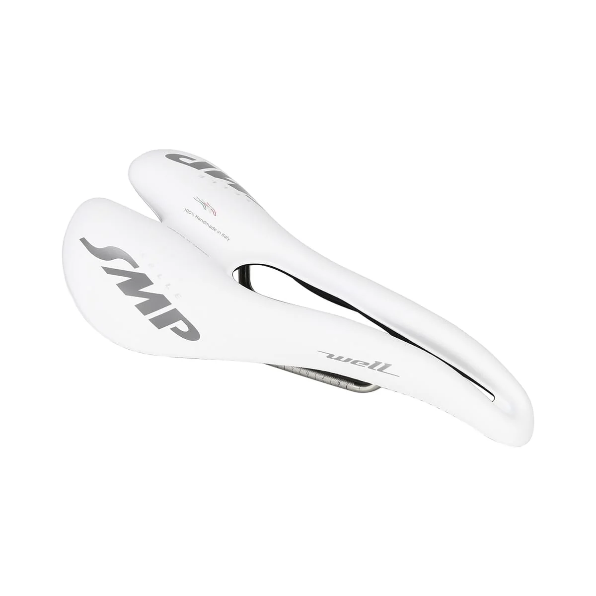 Selle SMP WELL Largeur 144mm Rails Acier Blanc - Image 2