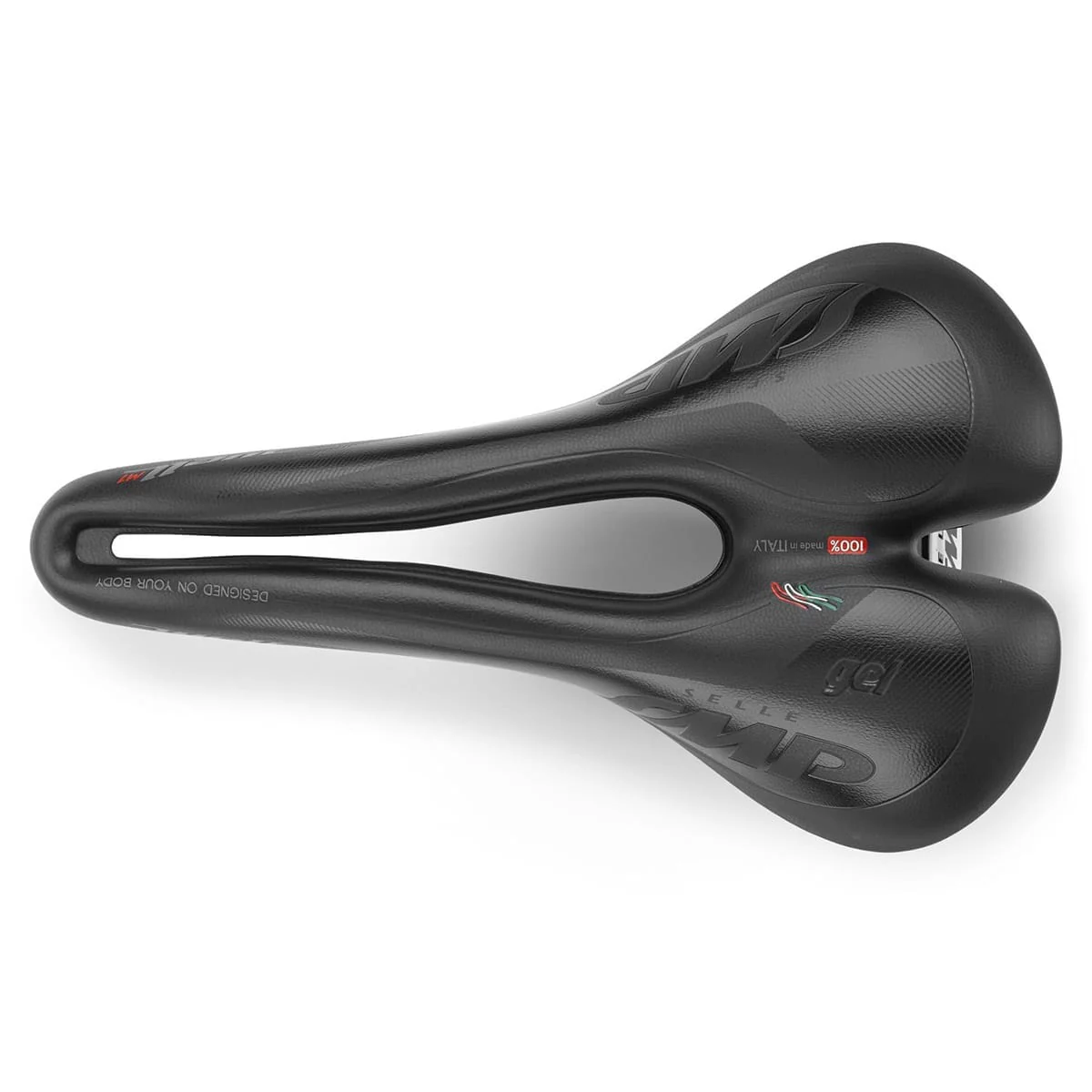 Selle SMP WELL M1 GEL Largeur 163mm Rails Acier Inox Noir - Image 3