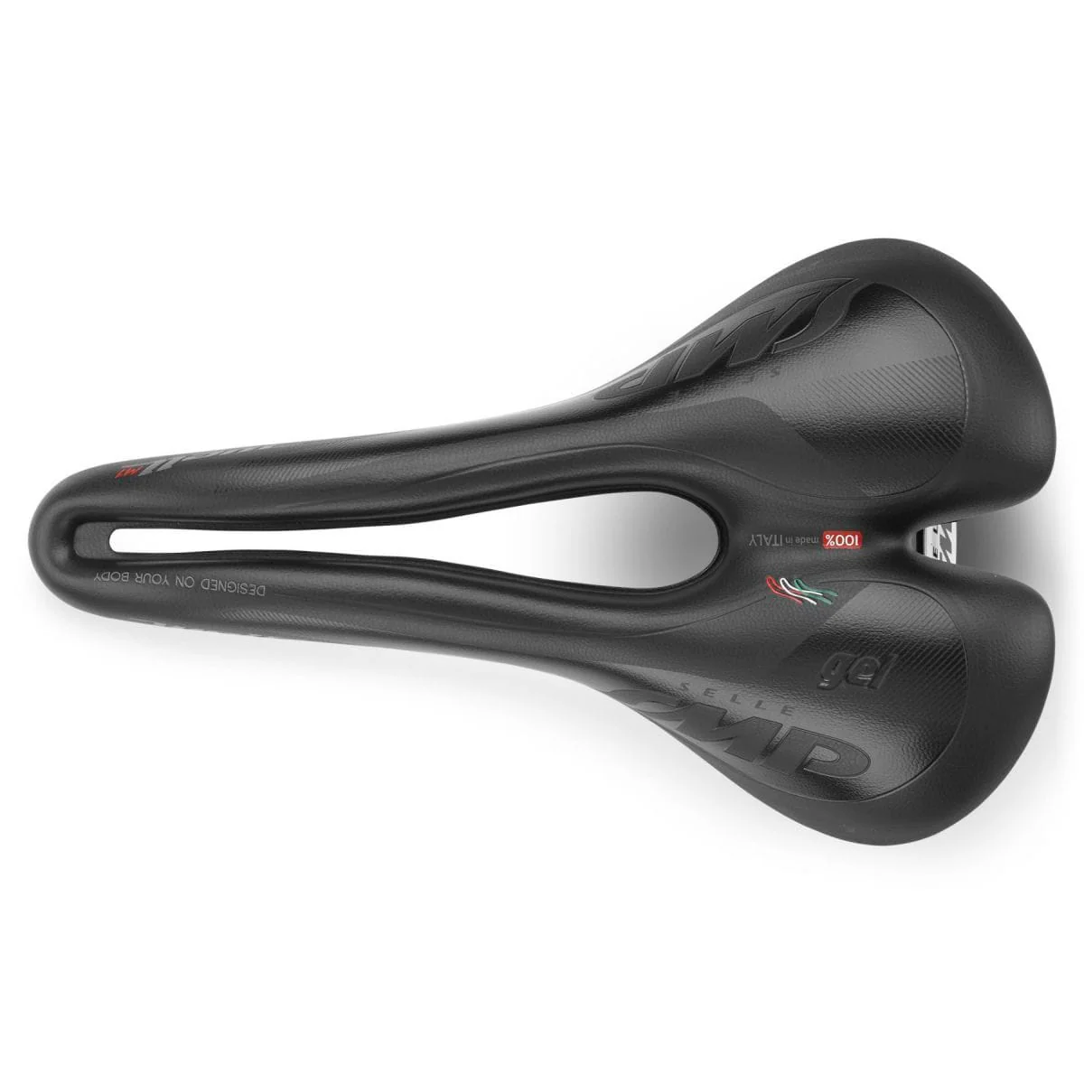 Selle SMP WELL M1 GEL VTTAE Largeur 163mm Rails Carbone Noir - Image 3
