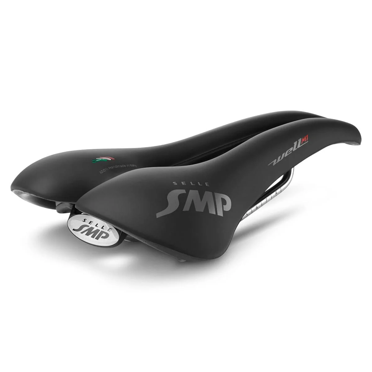 Selle SMP WELL M1 Largeur 163mm Rails Acier Noir