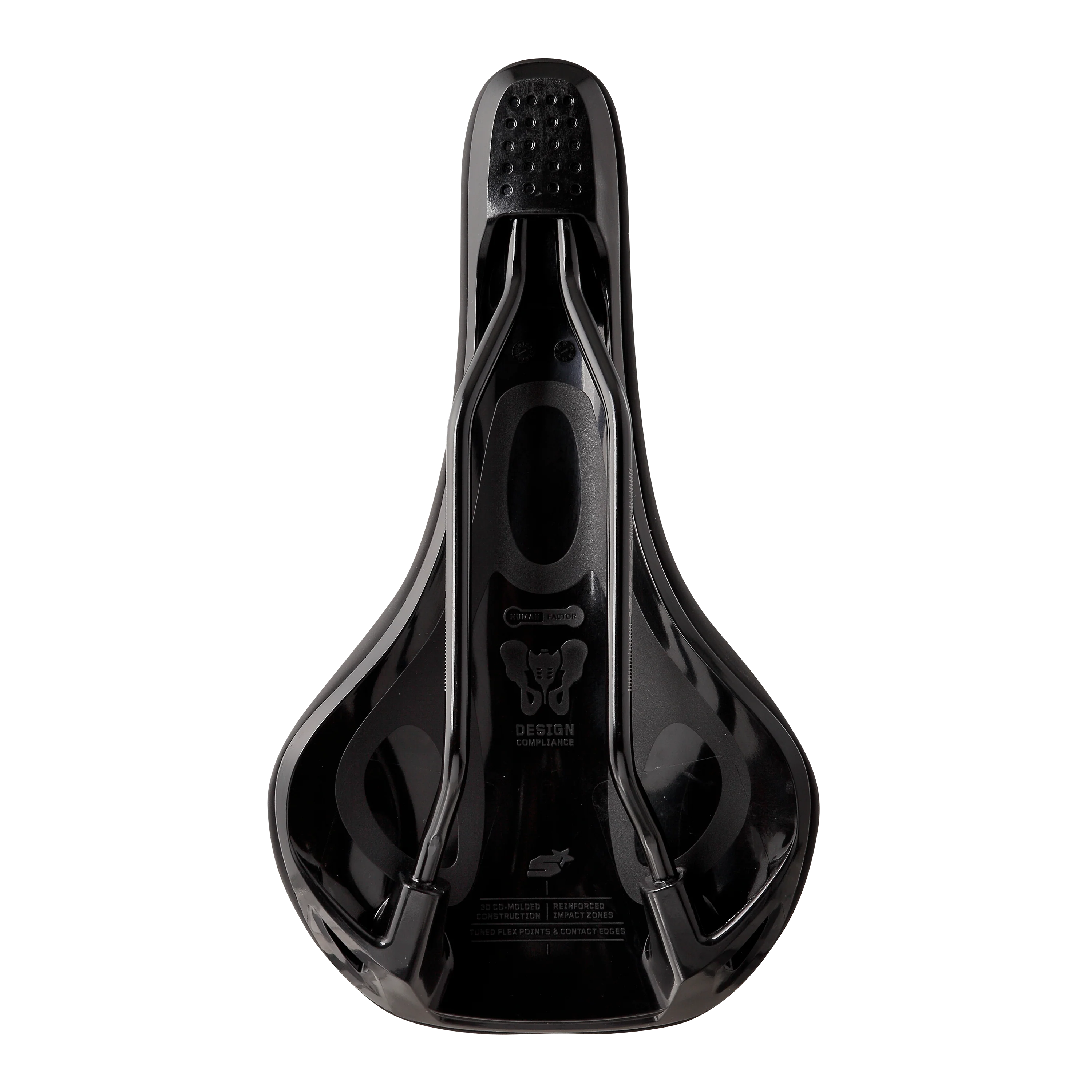 Selle SPANK OOZY 220 144mm Rails CrN/Ti Noir - Image 3