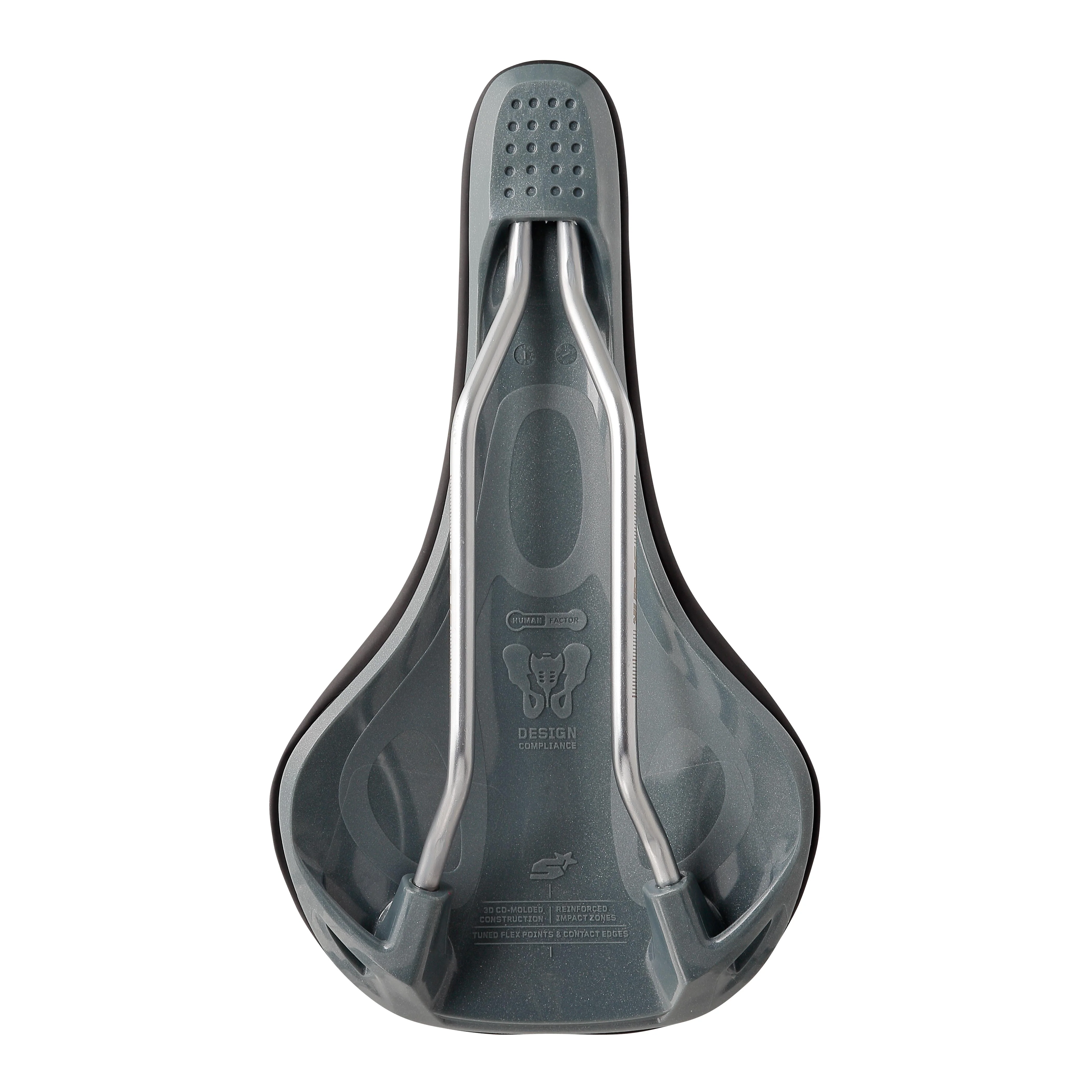 Selle SPANK OOZY 220 144mm Rails CrN/Ti Gris - Image 3