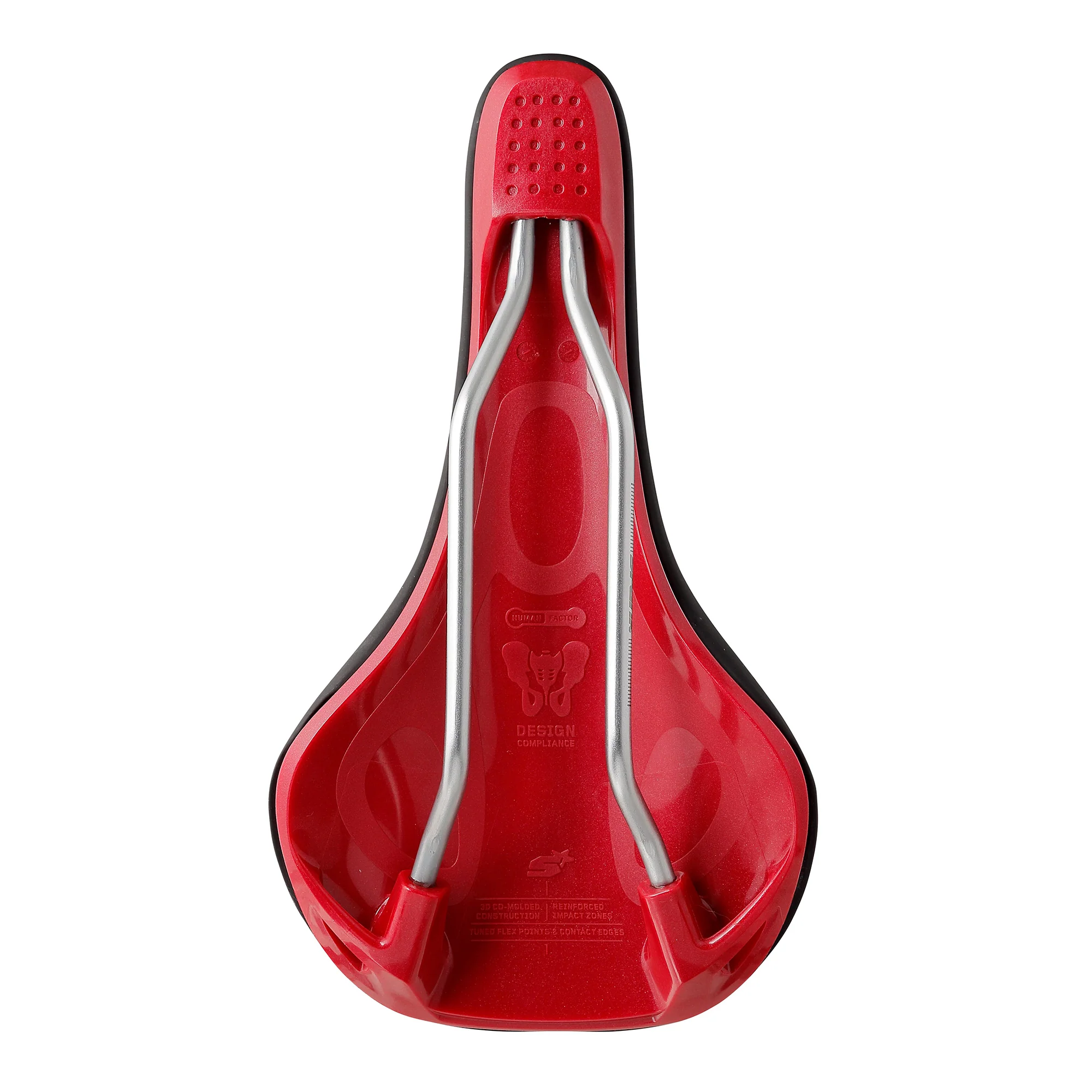 Selle SPANK OOZY 220 144mm Rails CrN/Ti Rouge - Image 3
