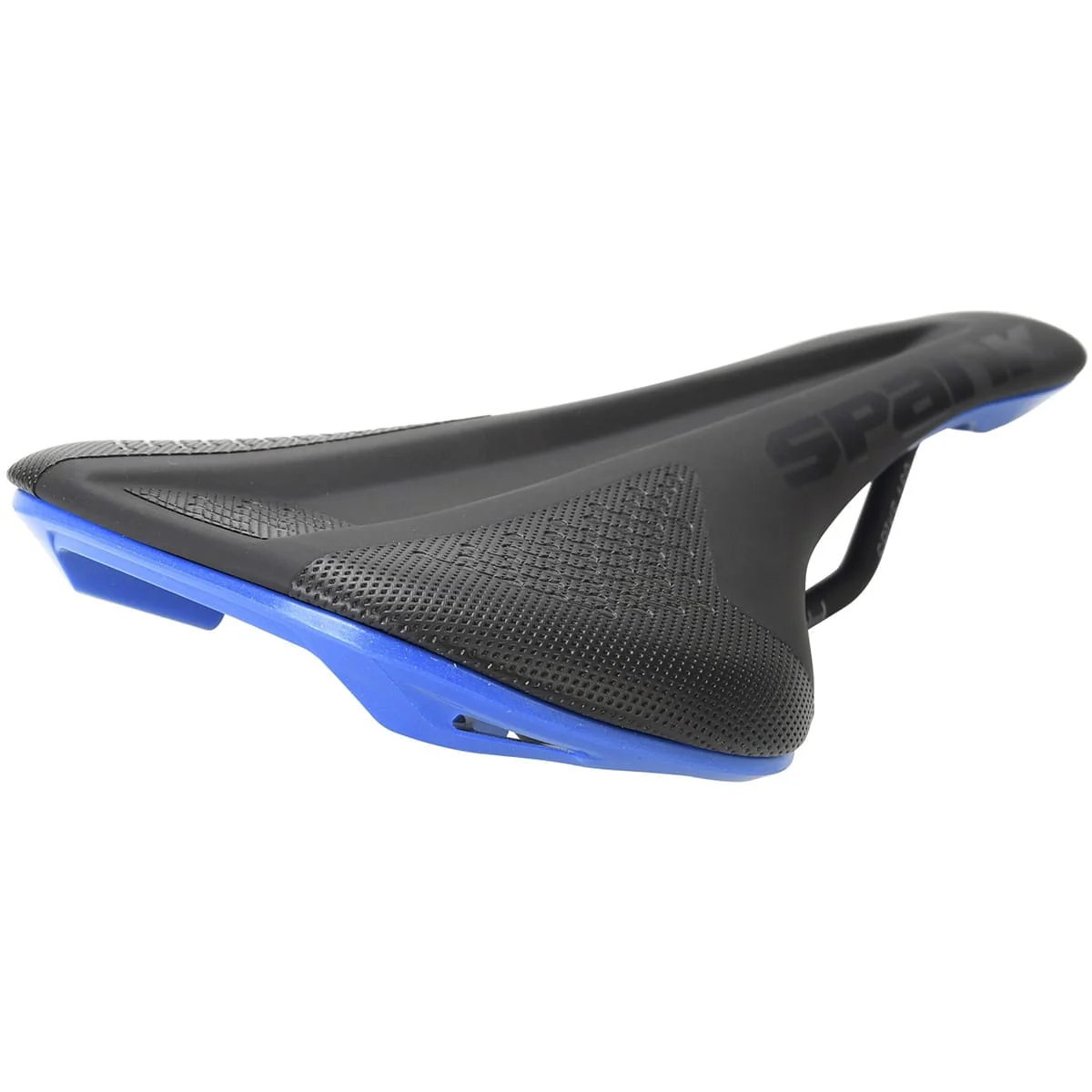 Selle SPANK SPIKE 160 Cuir Rails CrMo Bleu - Image 4