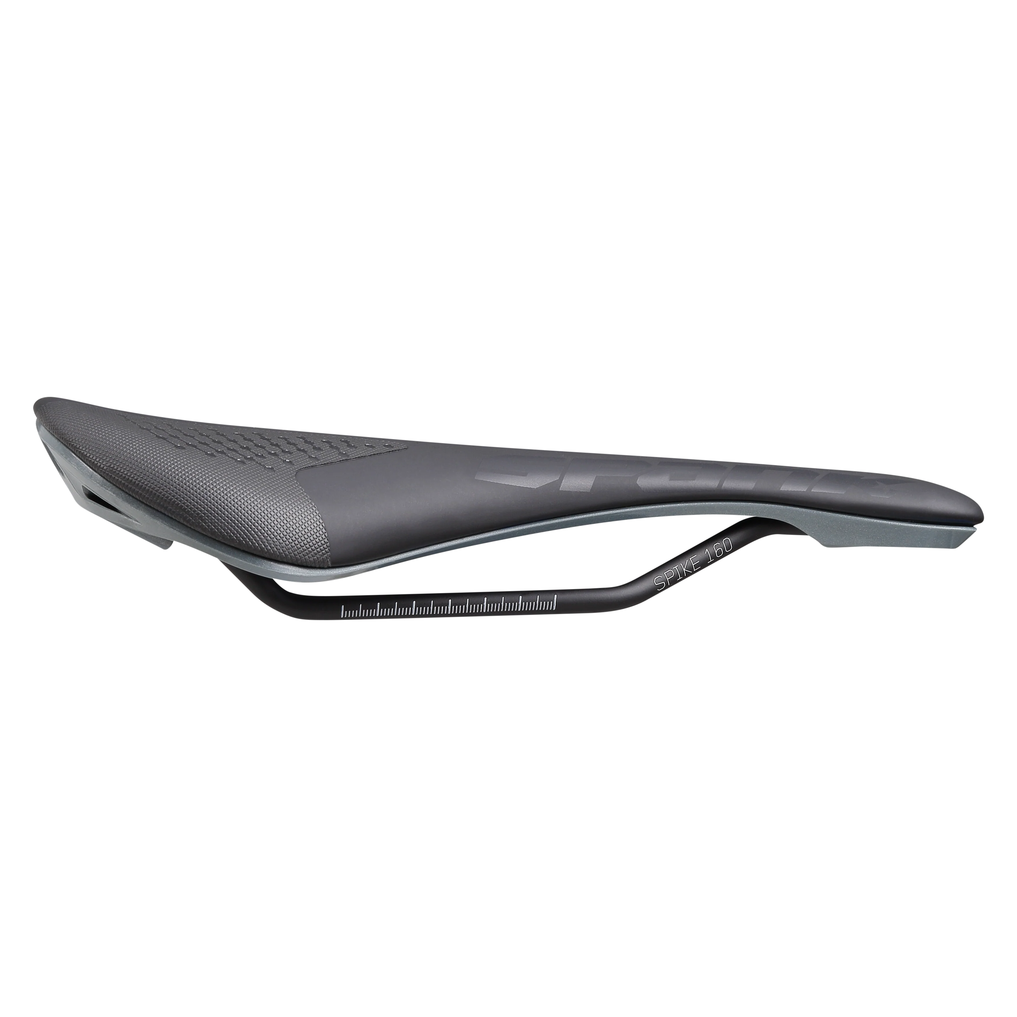 Selle SPANK SPIKE 160 Cuir Rails CrMo Gris