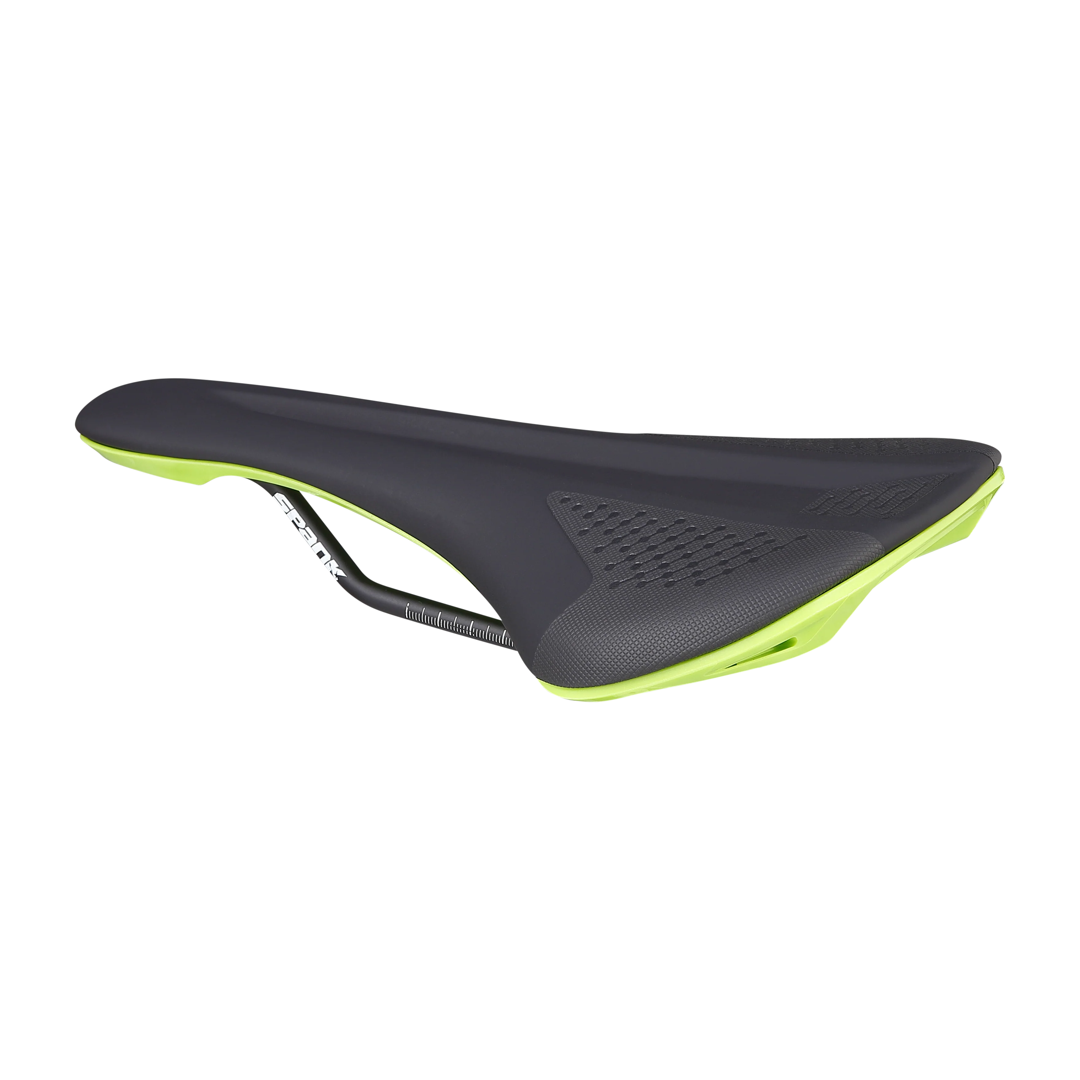 Selle SPANK SPIKE 160 Cuir Rails CrMo Vert - Image 2