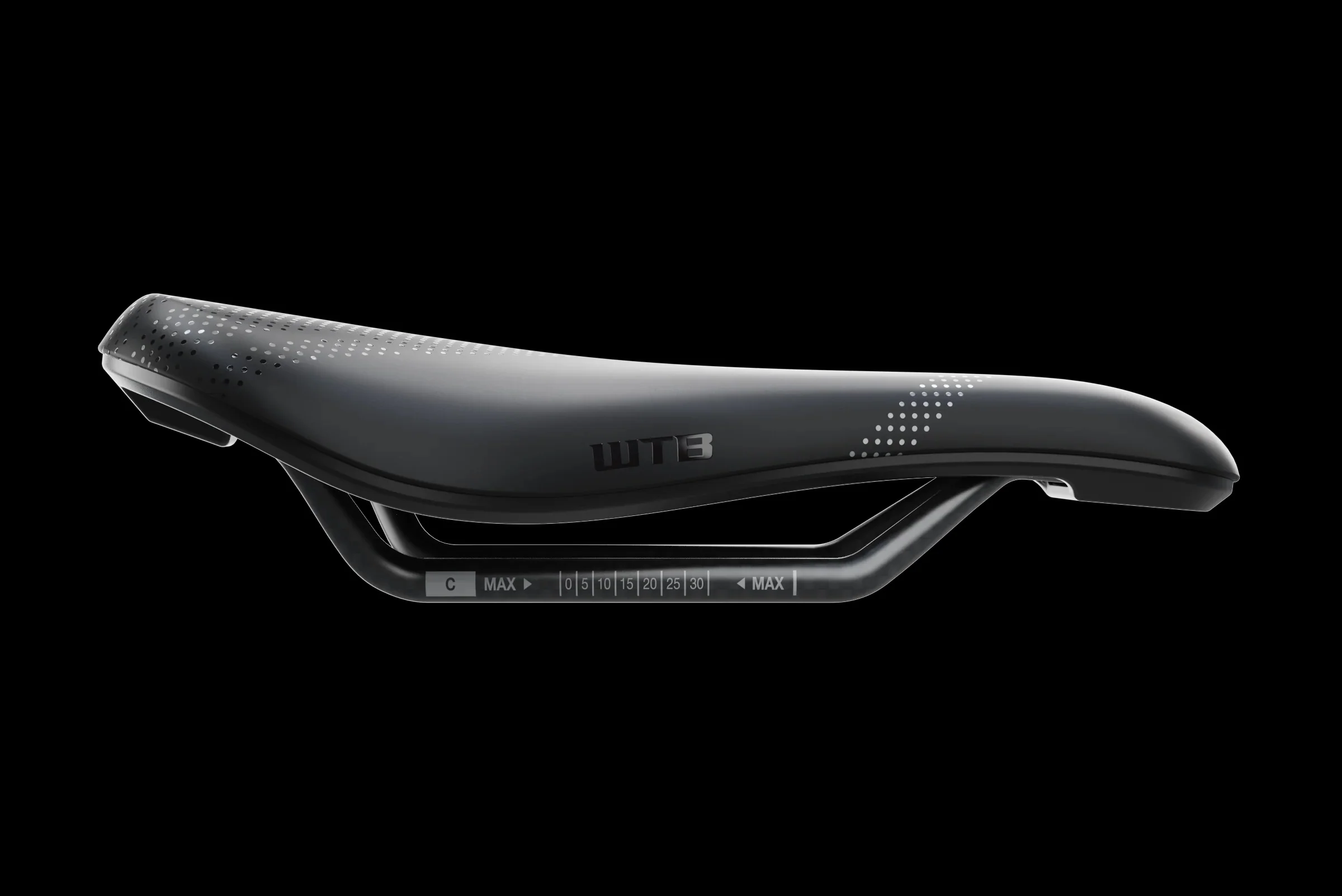 Selle WTB SOLANO SL FUSION Medium 142mm Rails Titane Noir - Image 2