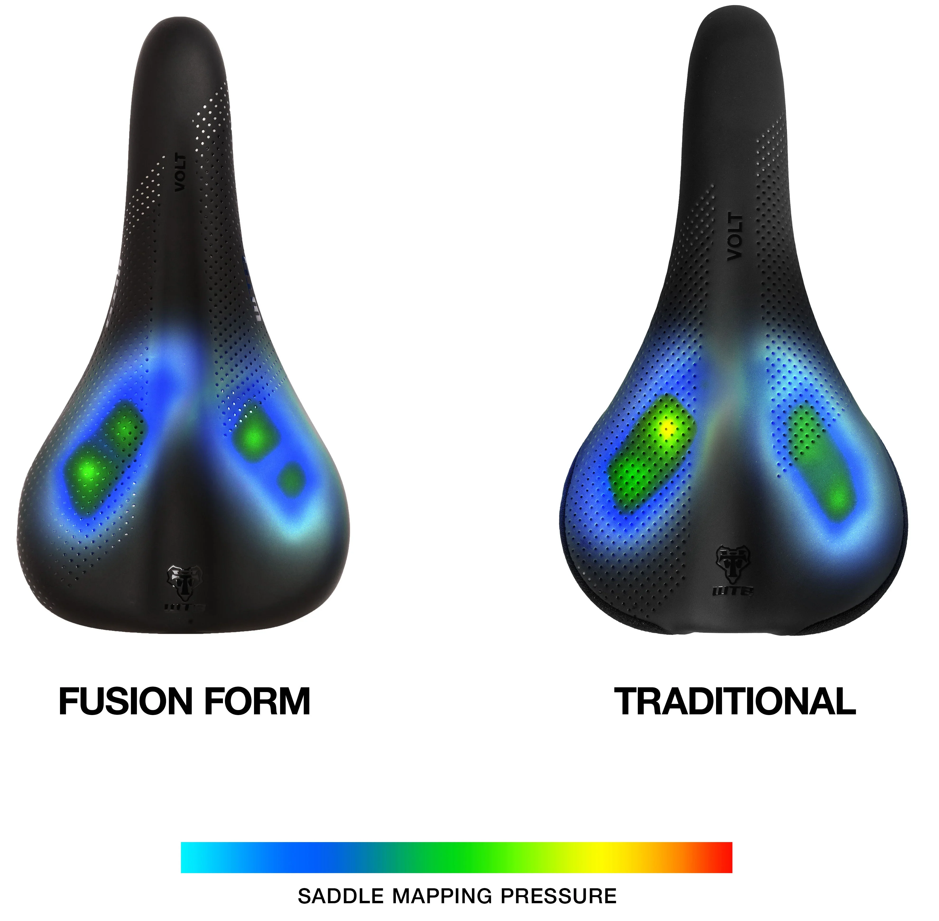 Selle WTB VOLT FUSION FORM Medium 142mm Rails Carbone - Image 5