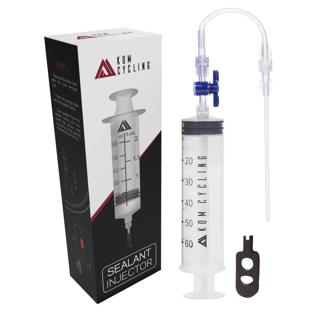 Seringue pour Liquide Préventif KOM CYCLING Démonte Valve Plastique