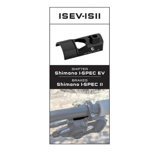 Adaptateur de Fixation WOLF TOOTH ShiftMount ISEV-ISII Shimano I-SPEC EV Shifter > Frein Shimano I-SPEC II - Image 2