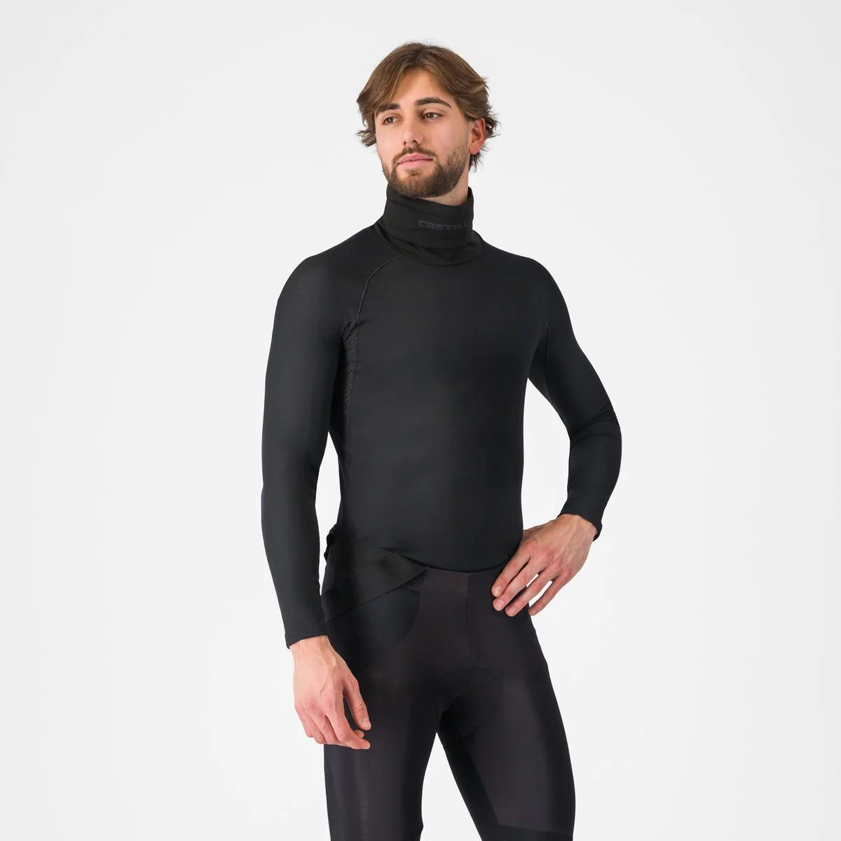 Sous-Vêtement CASTELLI FLANDERS 2 HIGH NECK WARMER Manches Longues Noir - Image 4