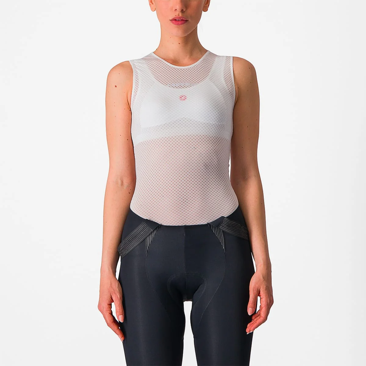 Sous-Vêtement CASTELLI PRO MESH Femme Sans Manches Blanc