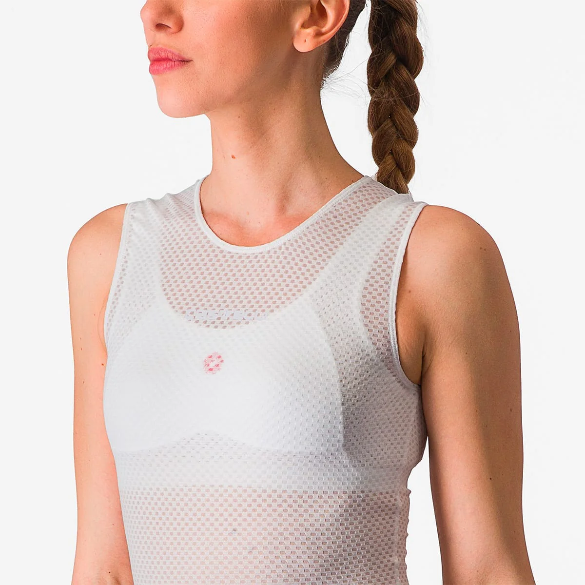Sous-Vêtement CASTELLI PRO MESH Femme Sans Manches Blanc - Image 5